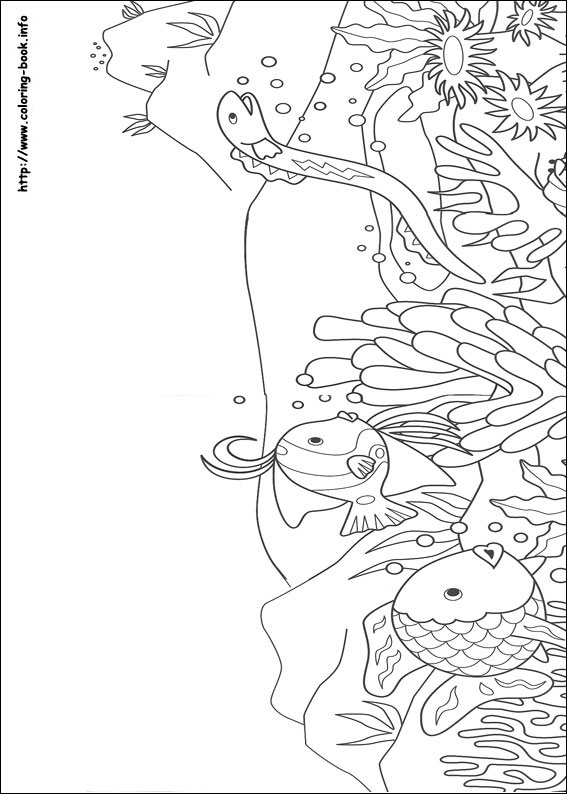 Rainbow Fish coloring picture